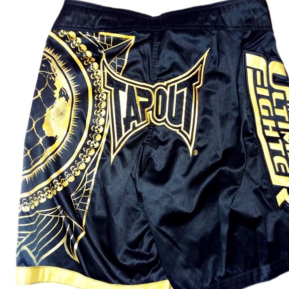 Tapout Other - Tapout Ultimate Fighter UFC MMA Shorts Black/Gold